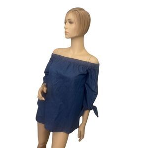 HAODUOYI  OFF THE‎ SHOULDER BLOUSE SZ M